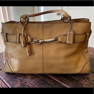 Tan Hampton Coach Handbag F08A71